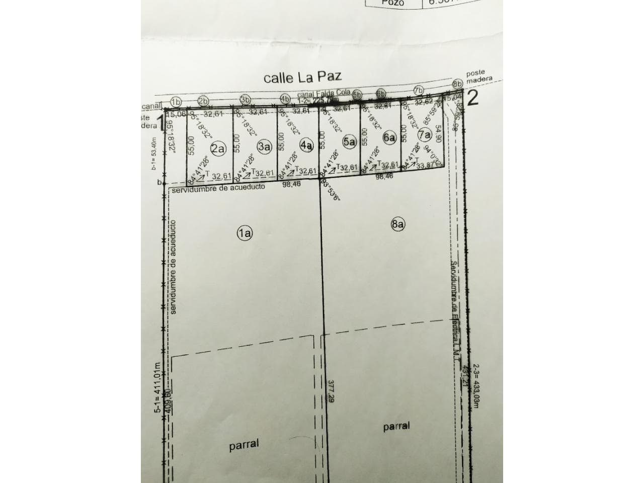 Sierras Azules Con Escritura Inmediata. Y Agua En La Puerta ,1.850m2, Sobre Calle La Paz.