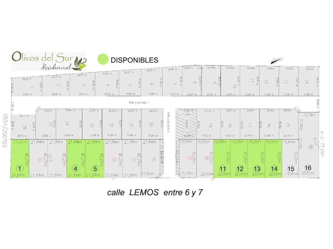Pocito  Lotes Frentistas Calle Lemos -  900 M2  Anticipo Y  Cuotas