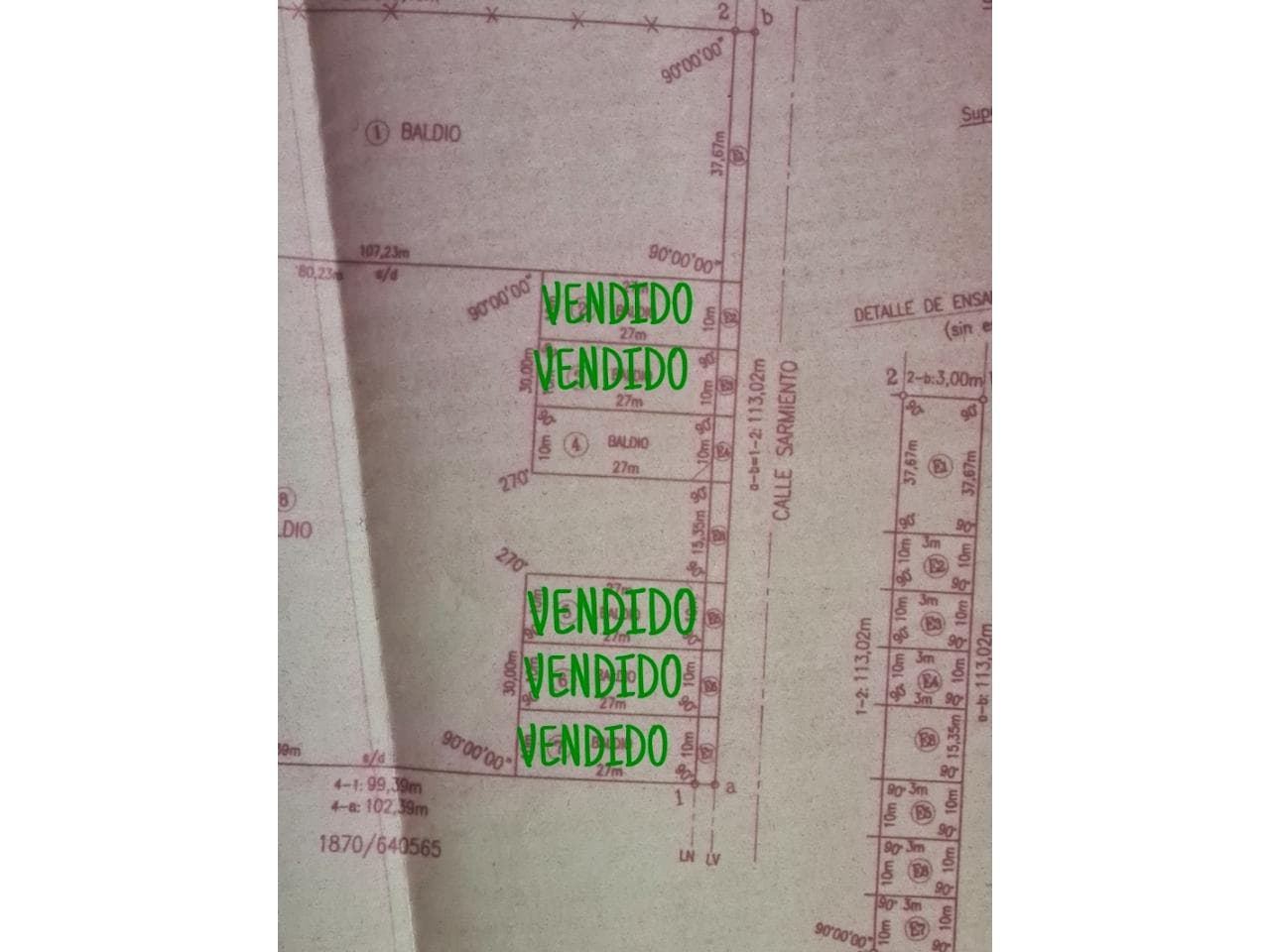 Jachal. Vendo Lote 10 X 27m. A 6 Cuadras Plaza Departamental. En Calle Sarmiento.listo Para Escriturar