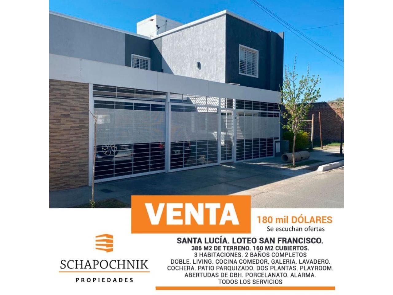 Casa 3 Habitaciones - Santa Lucia