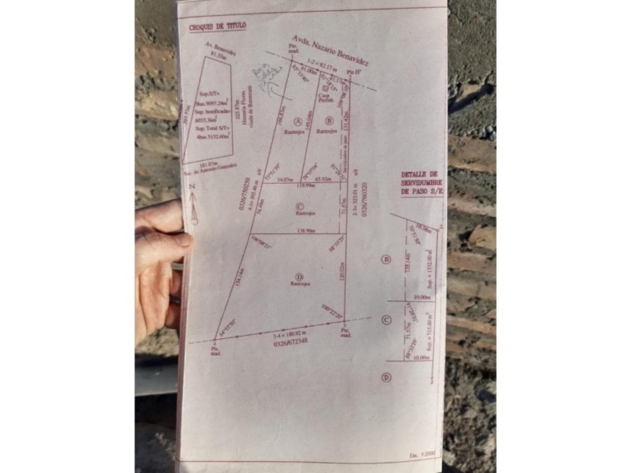 Santa Lucia  - Venta De Lote "20.963mt2" Con Perforación De Agua, Av. Benavidez Pasando Flores