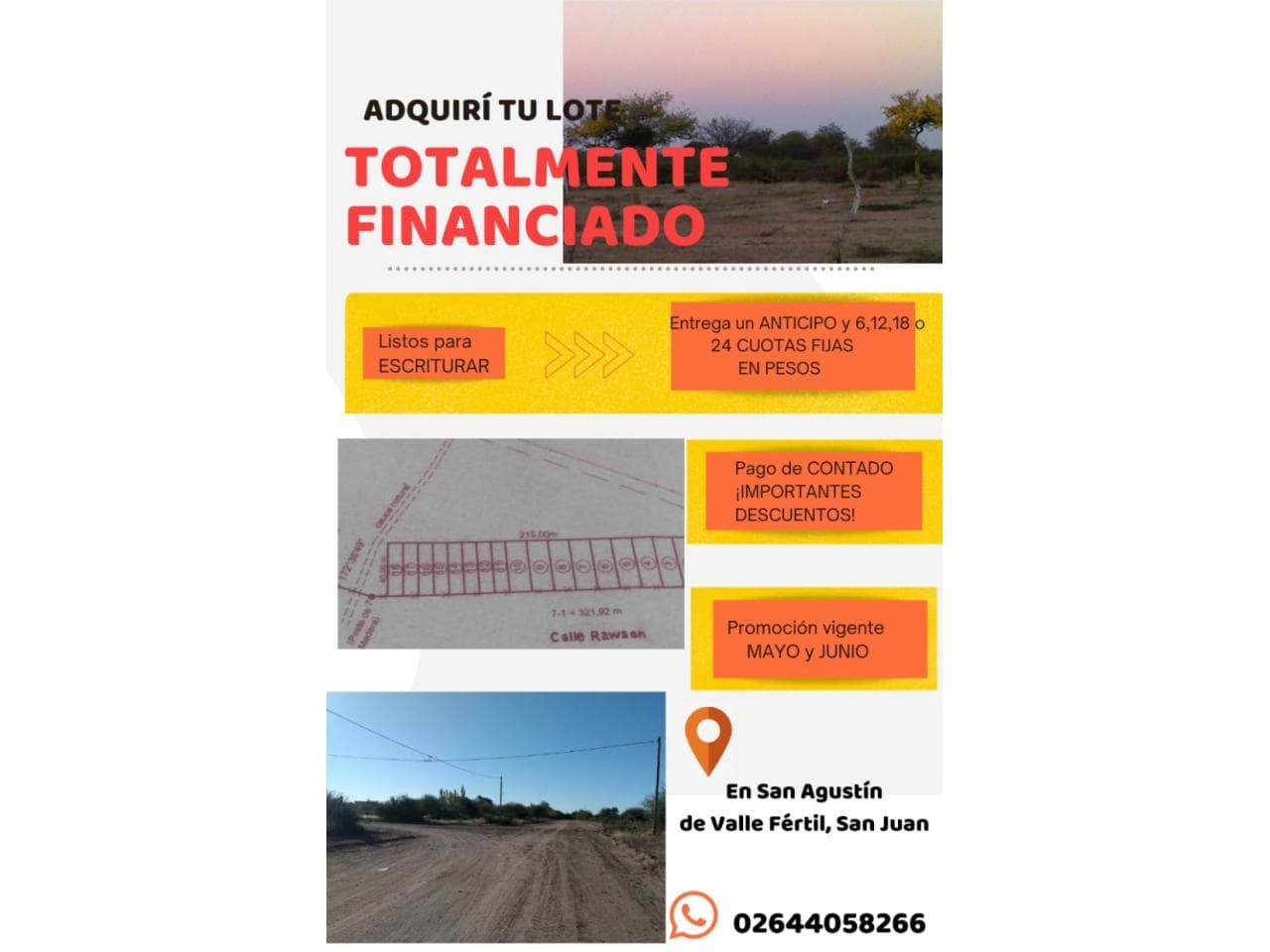 Venta. Terrenos De 10x40. Valle Fertil