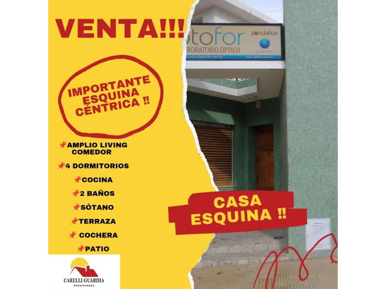 Venta. Importante Esquina Céntrica. Capital