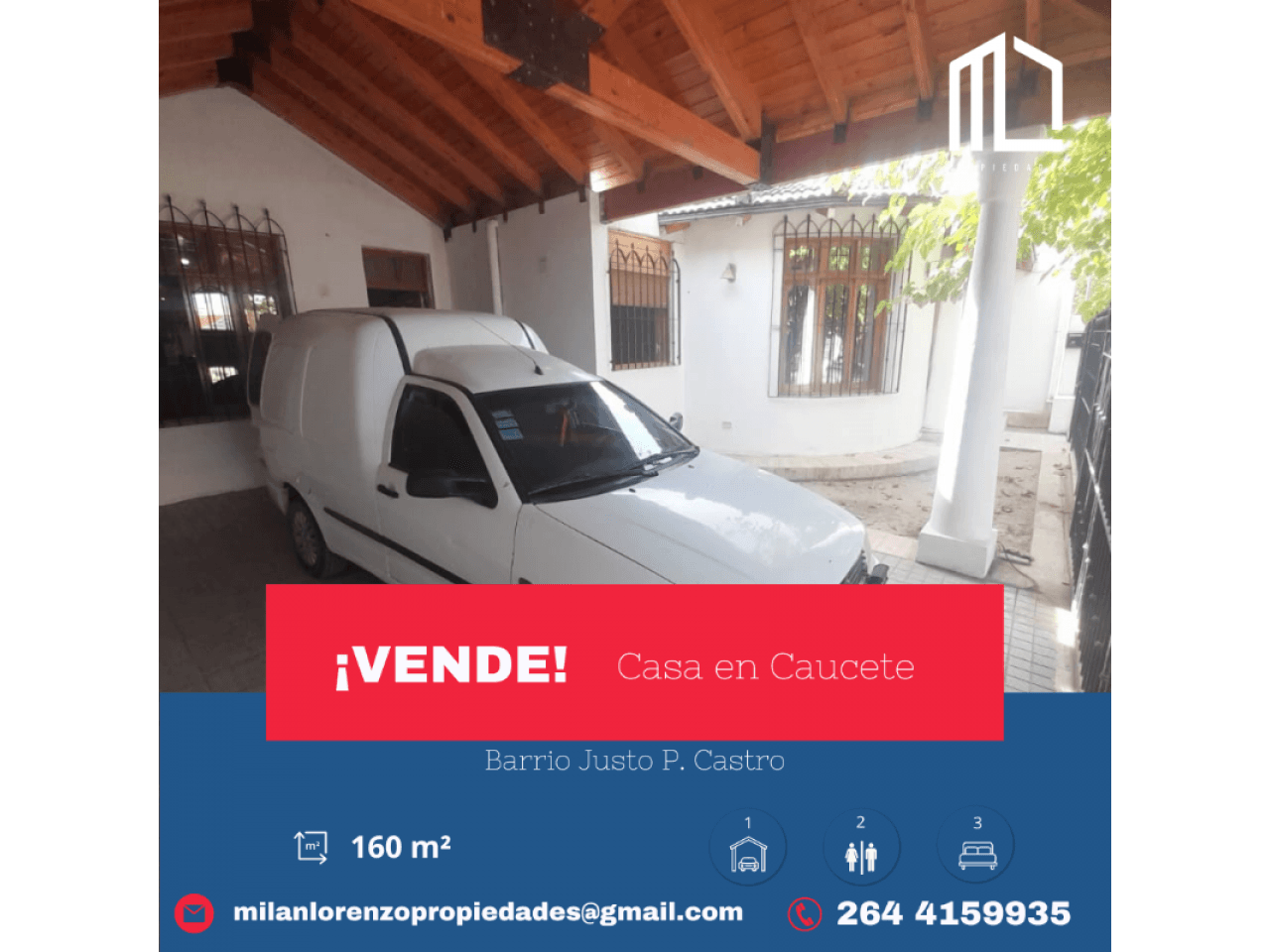 Venta.  Casa Bº Justo P. Castro