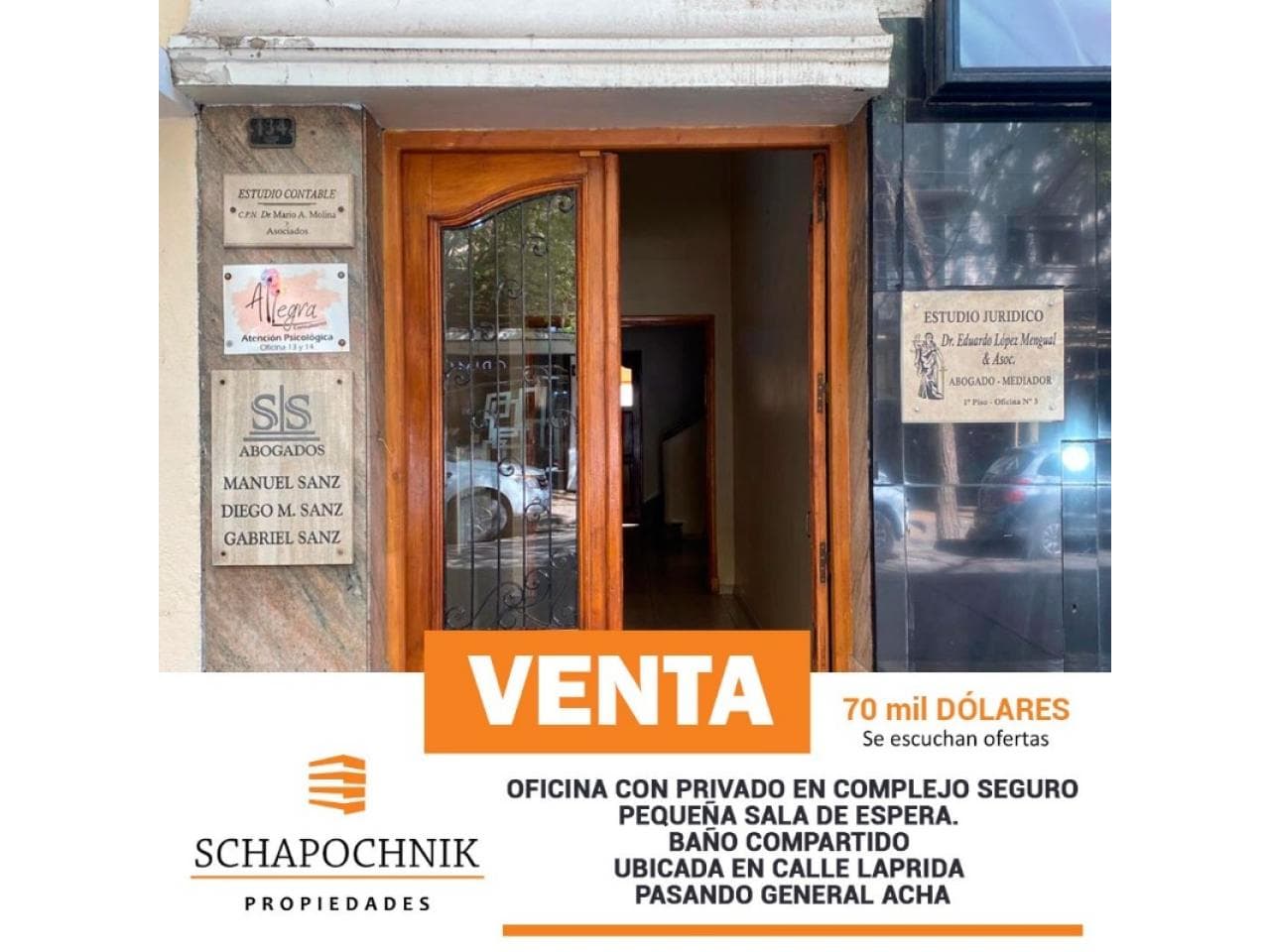 Venta Oficina - Capital - Un Privado