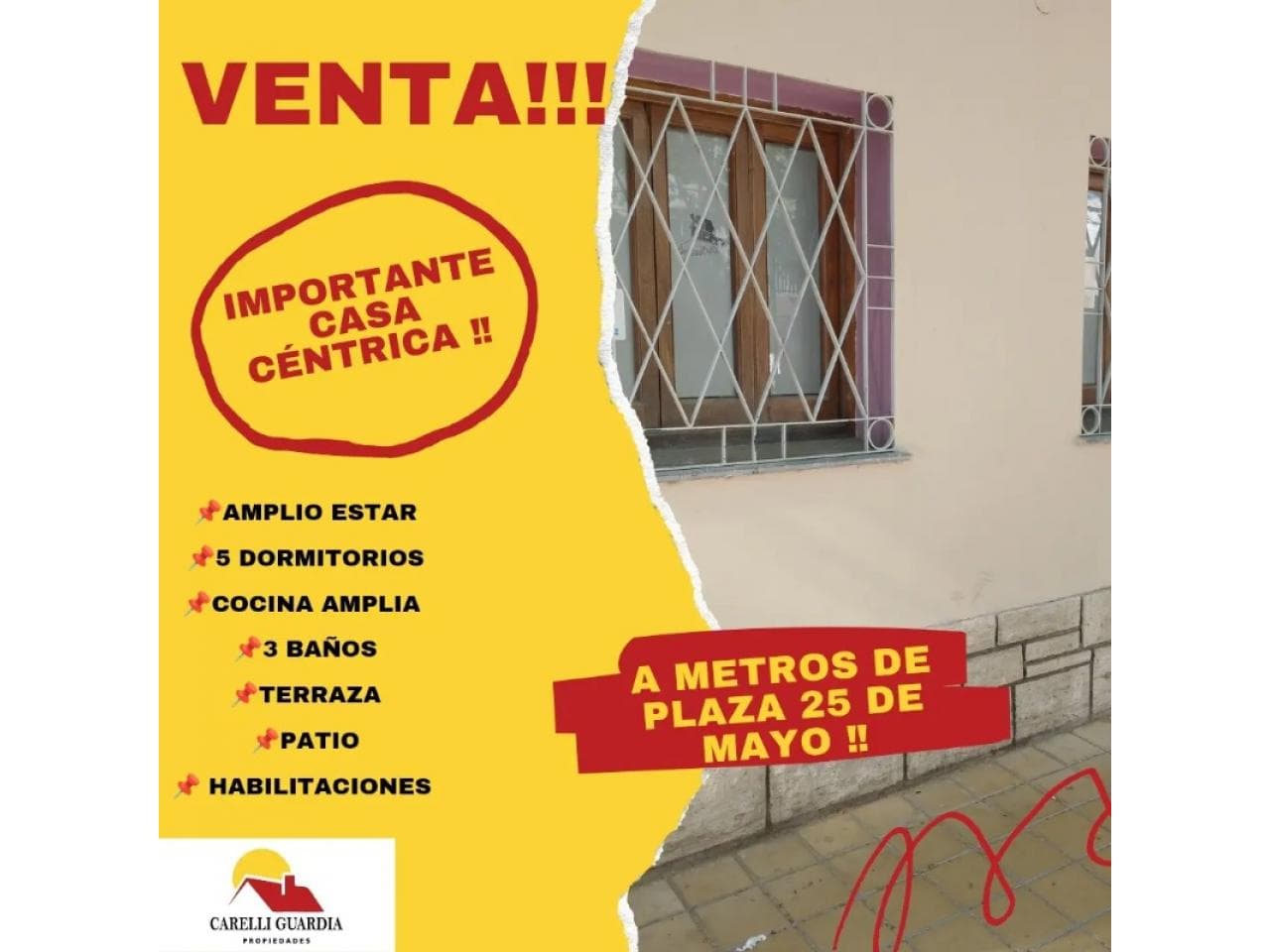 Venta. Casa. A Metros Plaza 25 De Mayo