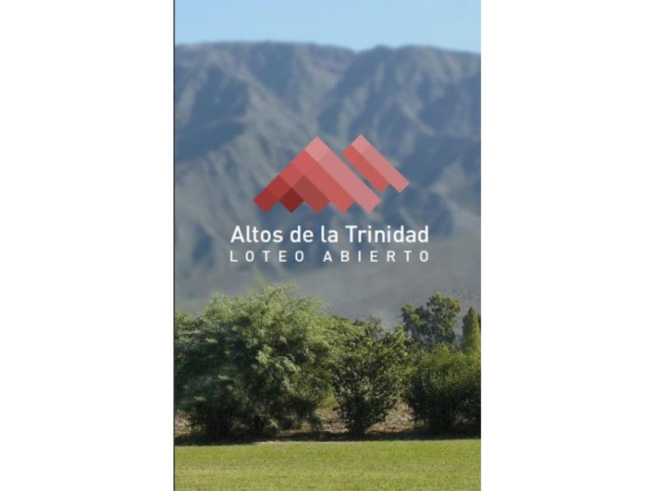 Oferta Ingreso Con 20% Y El Resto En Cuotas - Loteo Alto De Trinidad