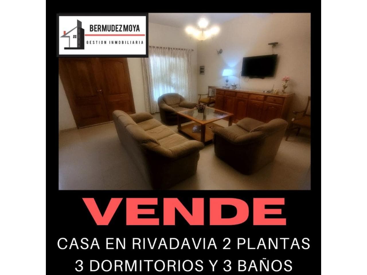 Venta. Casa En Rivadavia De 3 Dormitorios, 3 Baños, Barrio Universidad Catolica