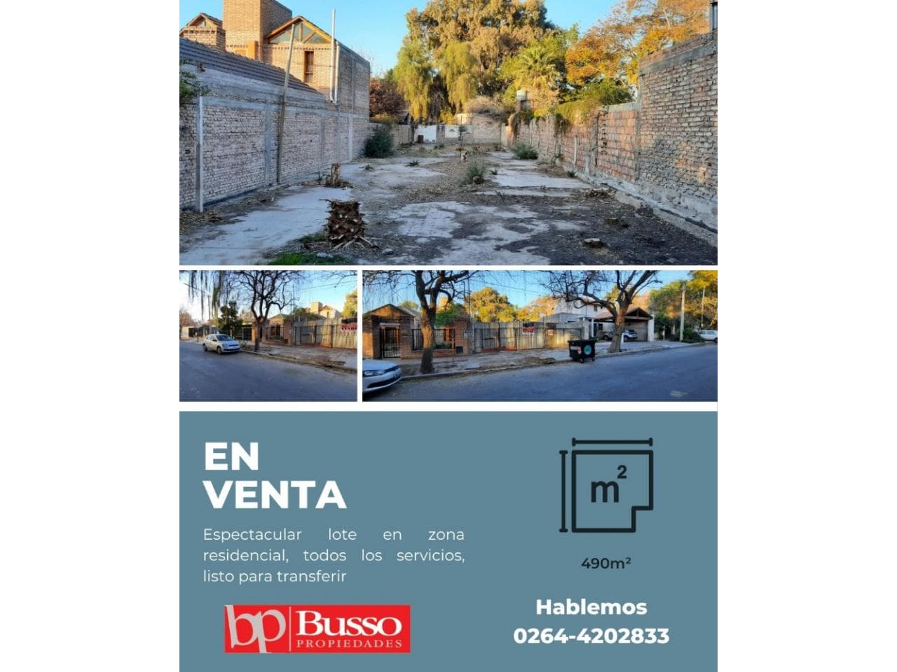 Venta De Lote En Zona Residencial, Capital - Oportunidad Para Invertir - Busso Propiedades