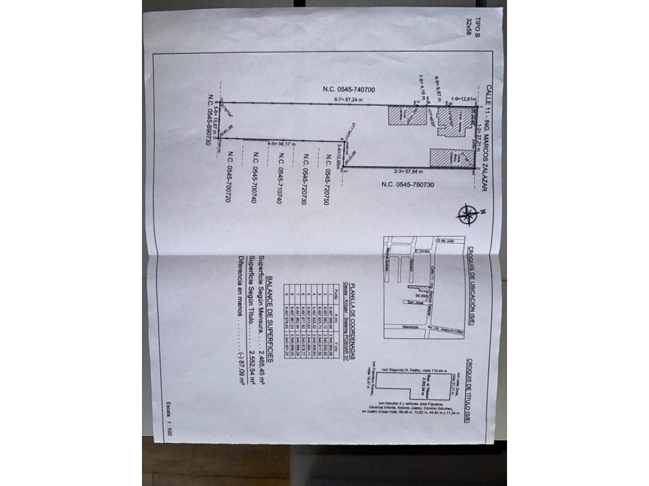 Venta. Terreno Excelente Ubicación Pocito 2540 Mtro