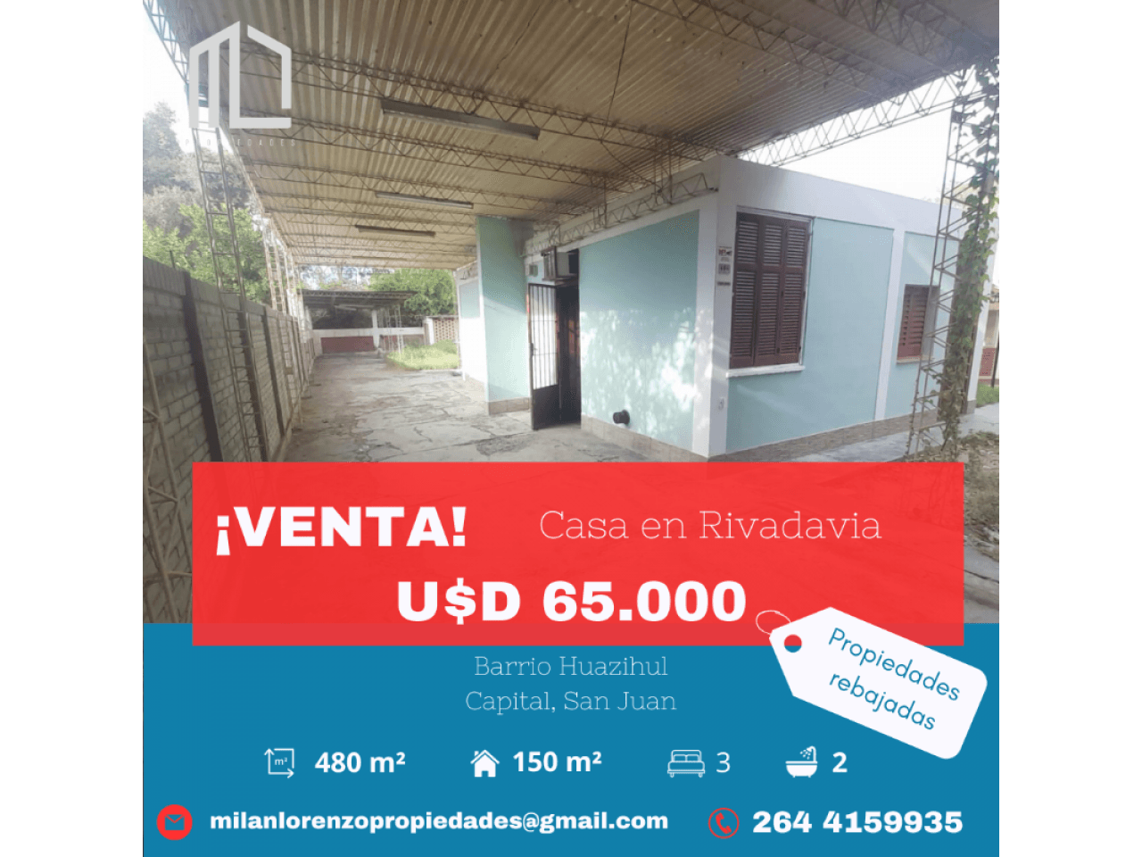 Venta. Casa En Rivadavia. Barrio Huazihul..... Excelente Oportunidad