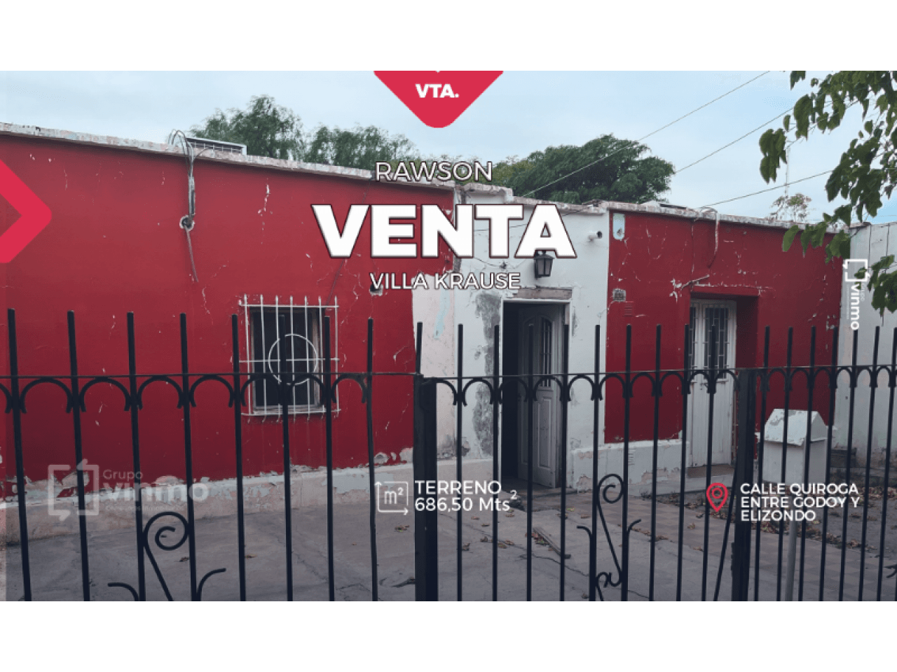 Venta. Terreno Con Casa Adobe En Villa Krause,  A Metros Plaza De Villa Krauze