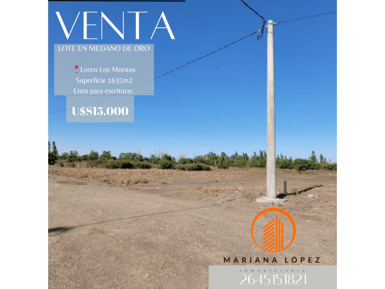 Venta. Lote En Medano De Oro. Rawson