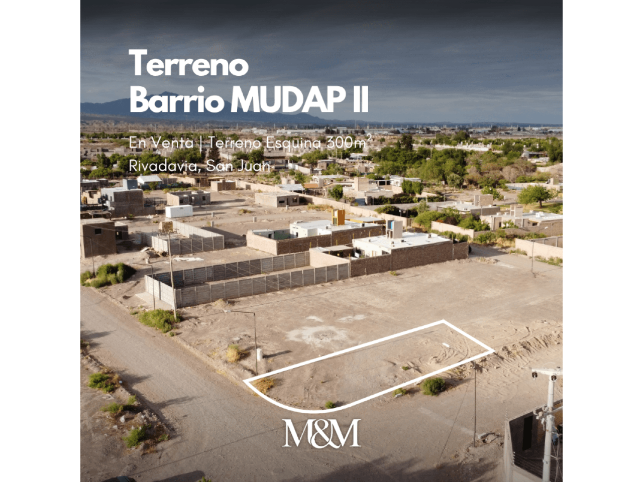 ⚫️ Venta Terreno Esquina 300 M2 |  Barrio Mudap 2 | Rivadavia