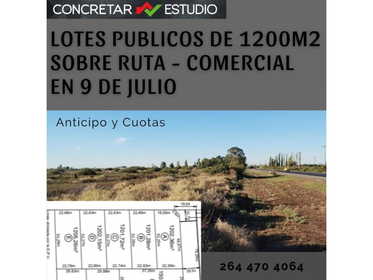 Vendo Sobre Ruta Zapata, 9 De Julio *posesión Y Escritura Inmediata*