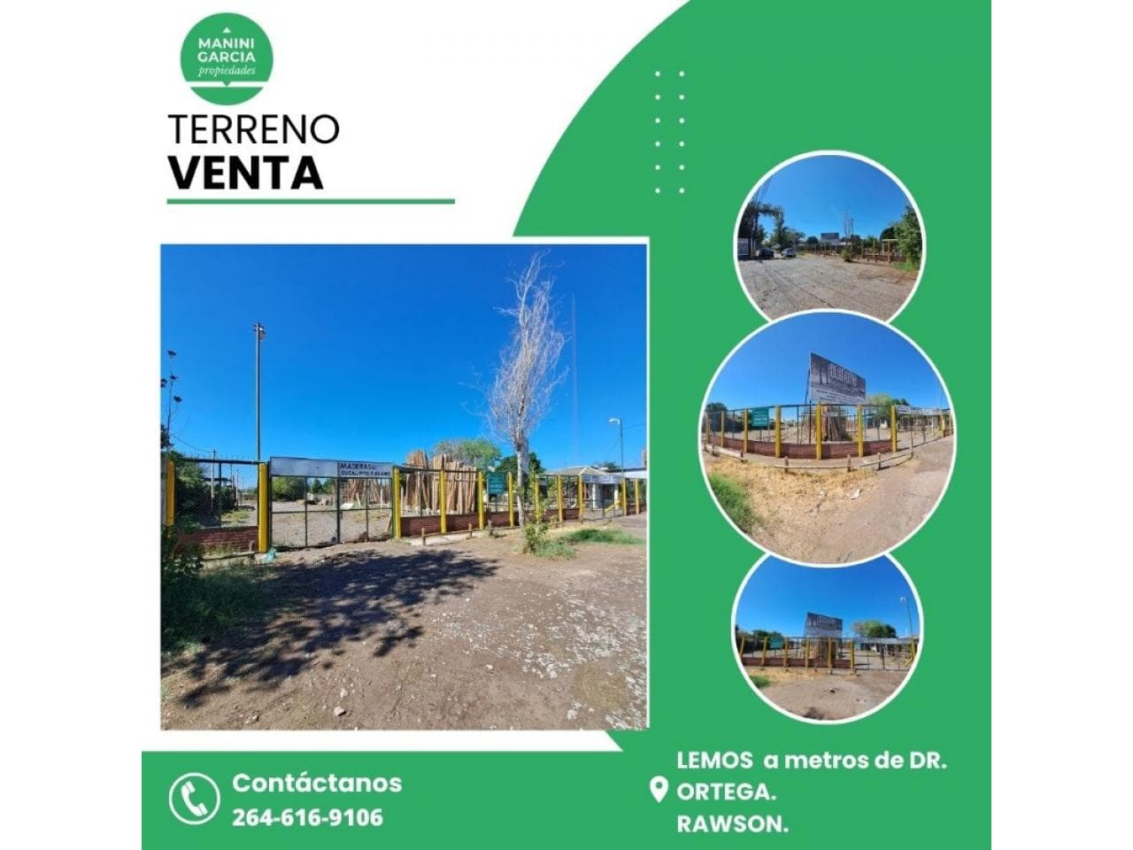 Venta. Terreno Ideal Desarrollo - Rawson - Lemos Y Dr. Ortega - 3542m2