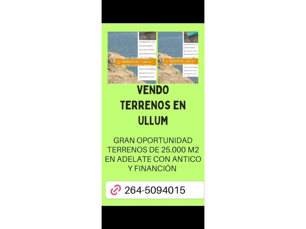Venta. Terreno Cerca Logo De Ullum ( Gran Oportunidad