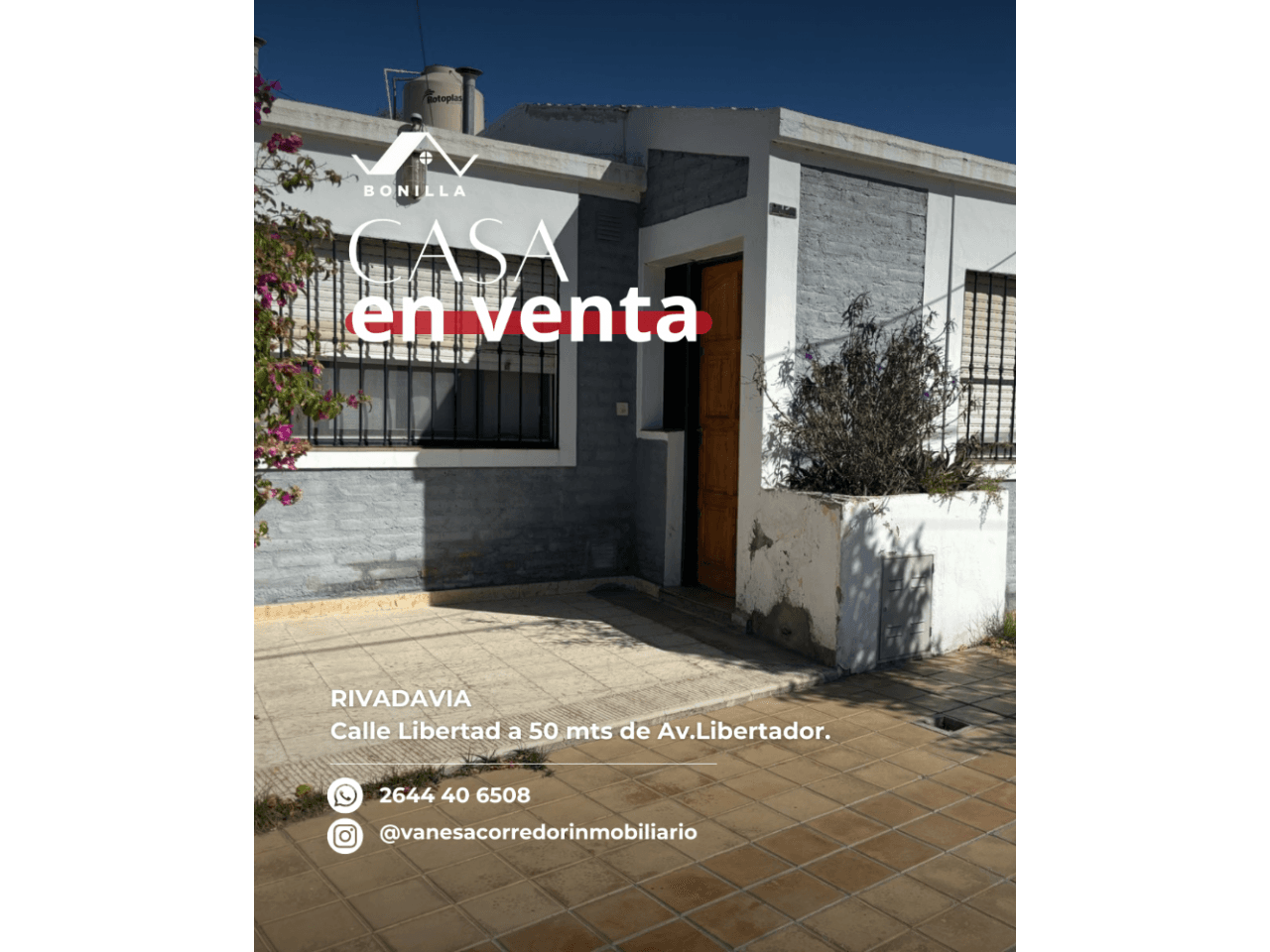 Venta. Casa, 3 Dormitorios. Rivadavia