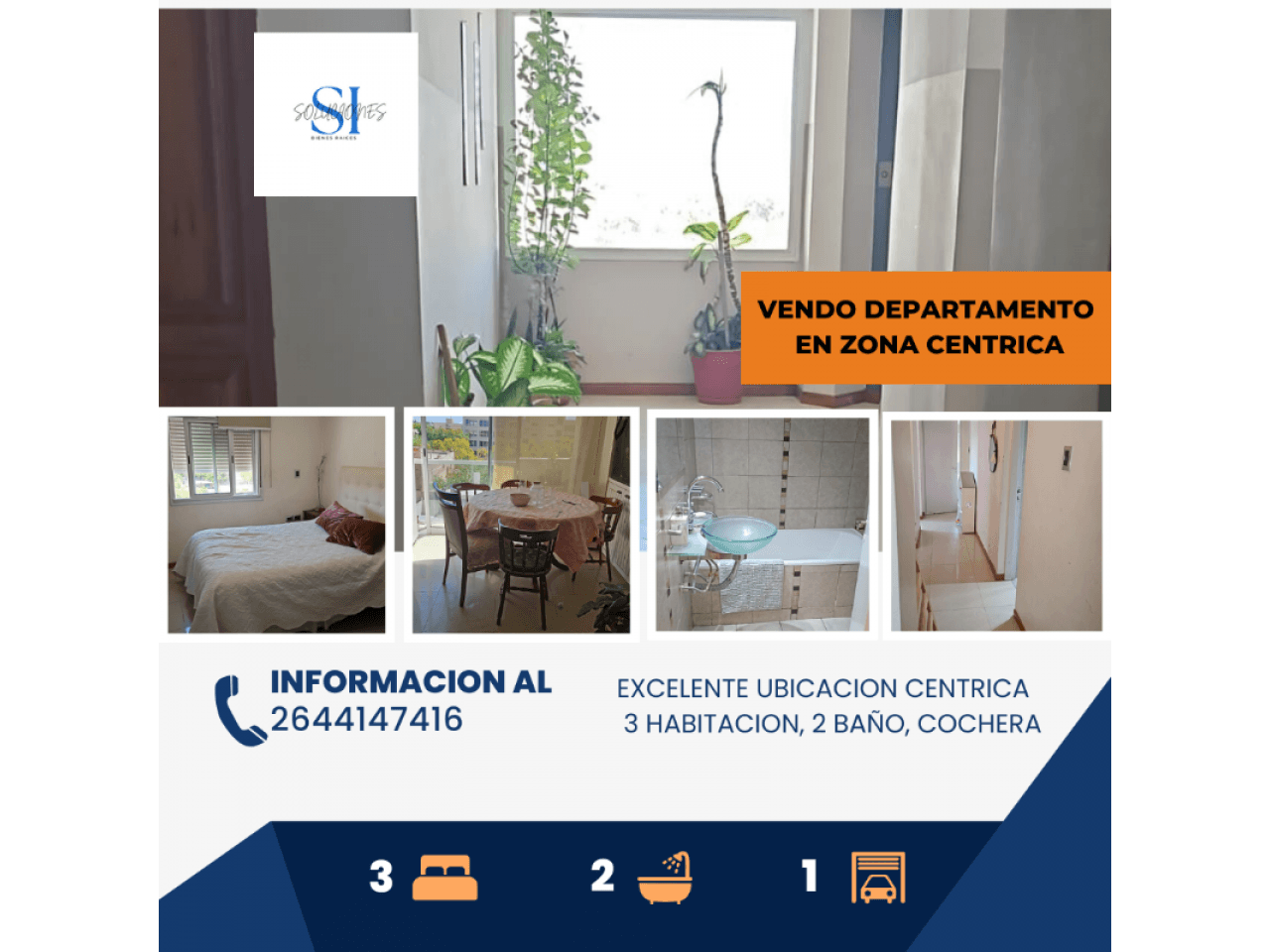 Vendo Deprtamento, 3 Dormitorios. Centrico, Financio/permutas