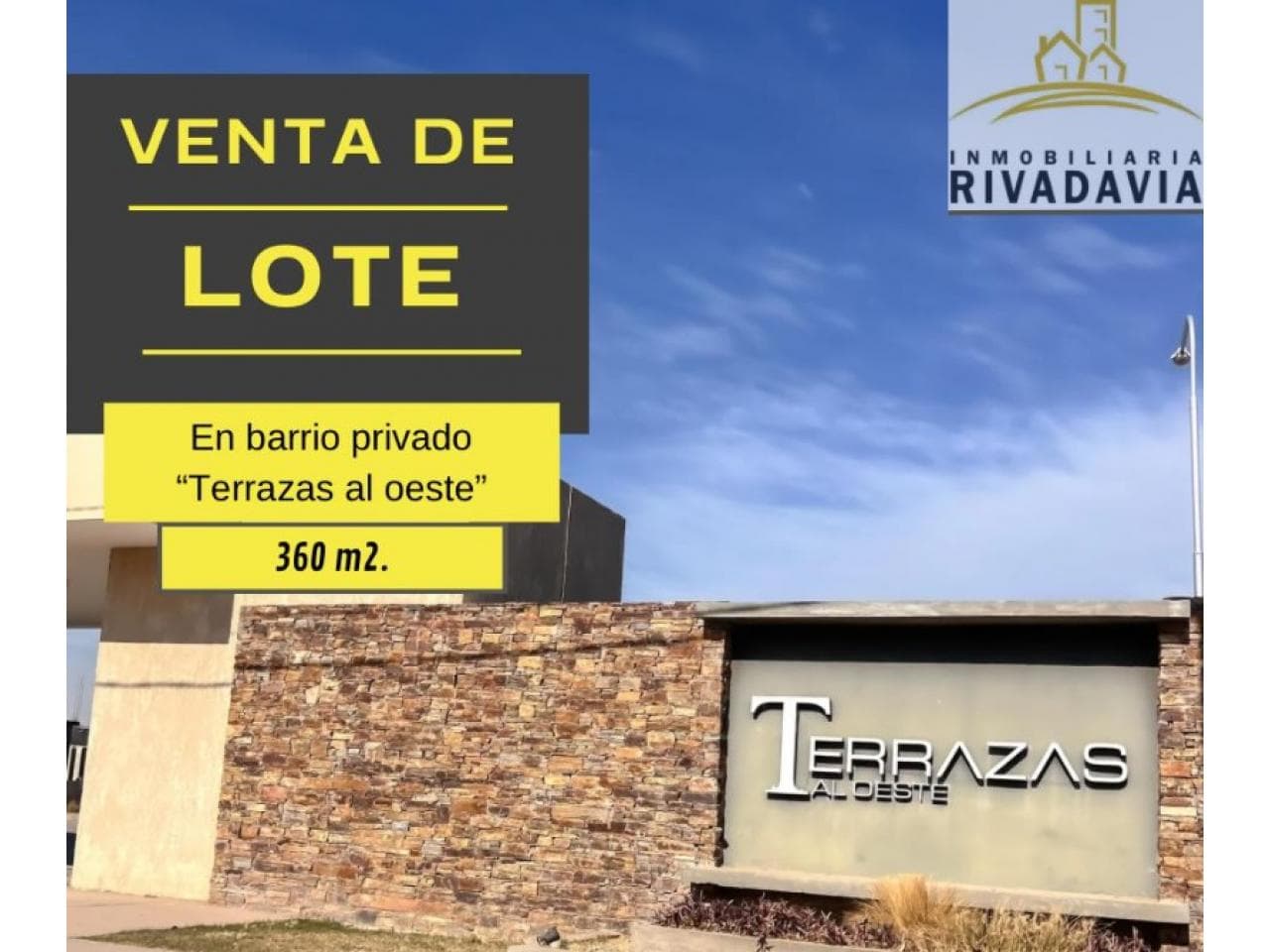 Venta De Terreno Barrio Privado " Terrazas Del Oeste "