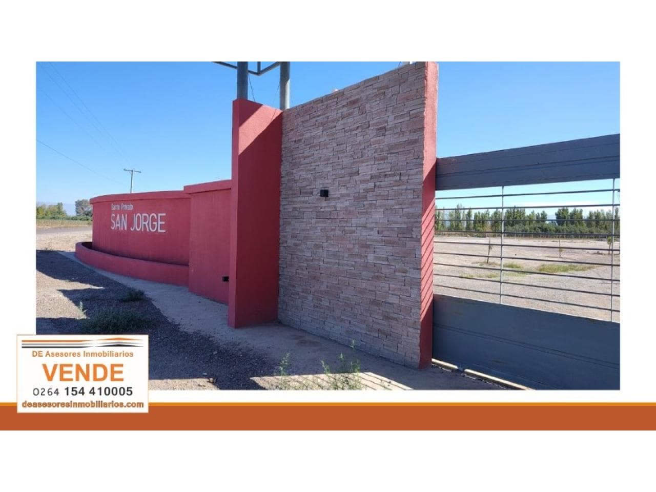 Venta. Lote En Barrio Privado San Jorge. Chimbas
