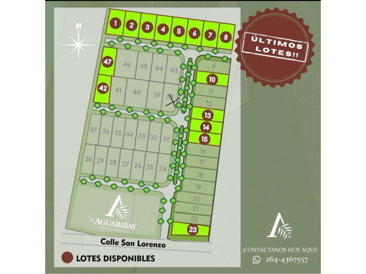 Venta Terreno En Barrio Privado El Aguaribay L39