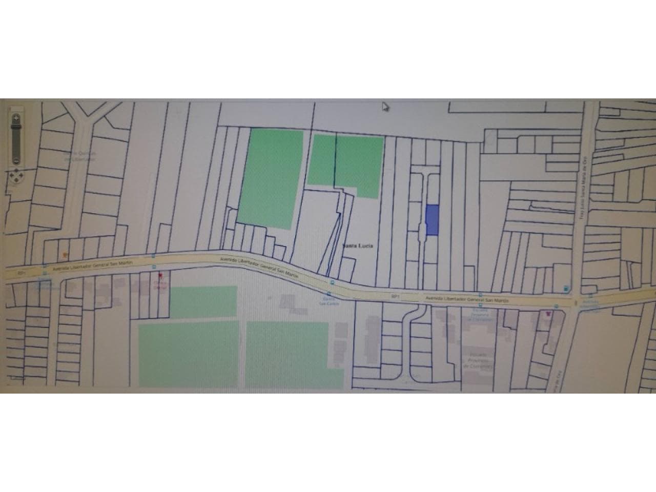 Arevalo Inmobiliaria Vende  Lote En Santa Lucia, Sobre Av. Libertador A Mts De Sta Maria De Oro