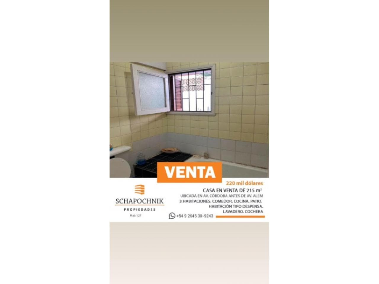 Venta. Casa Centrica 3 Dormitorios