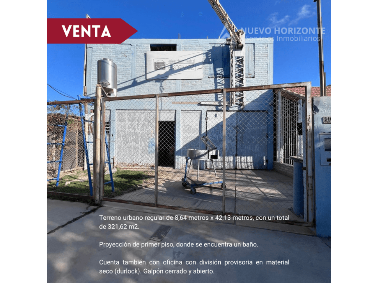 Venta. Galpon Y Casa Sobre Comandante Cabot
