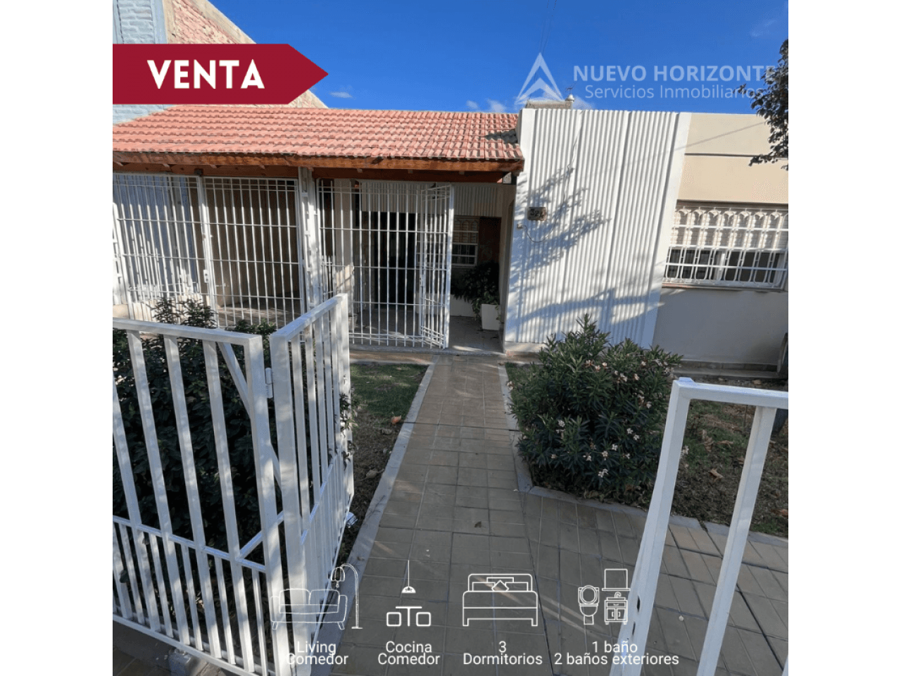 Venta. Casa Y Galpon Sobre Comandante Cabot