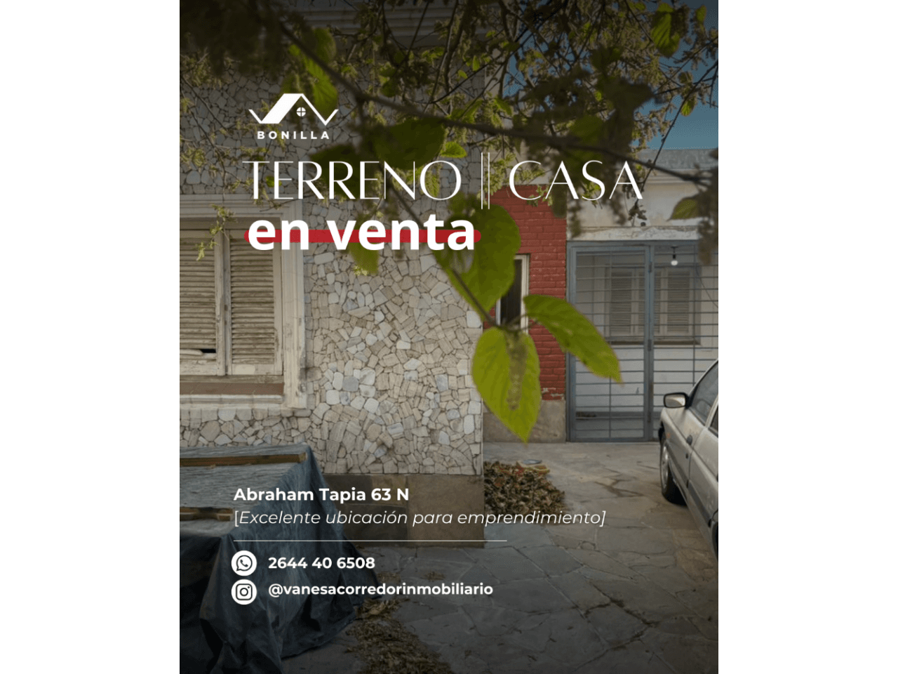 Terreno/ Casa En Venta. Capital