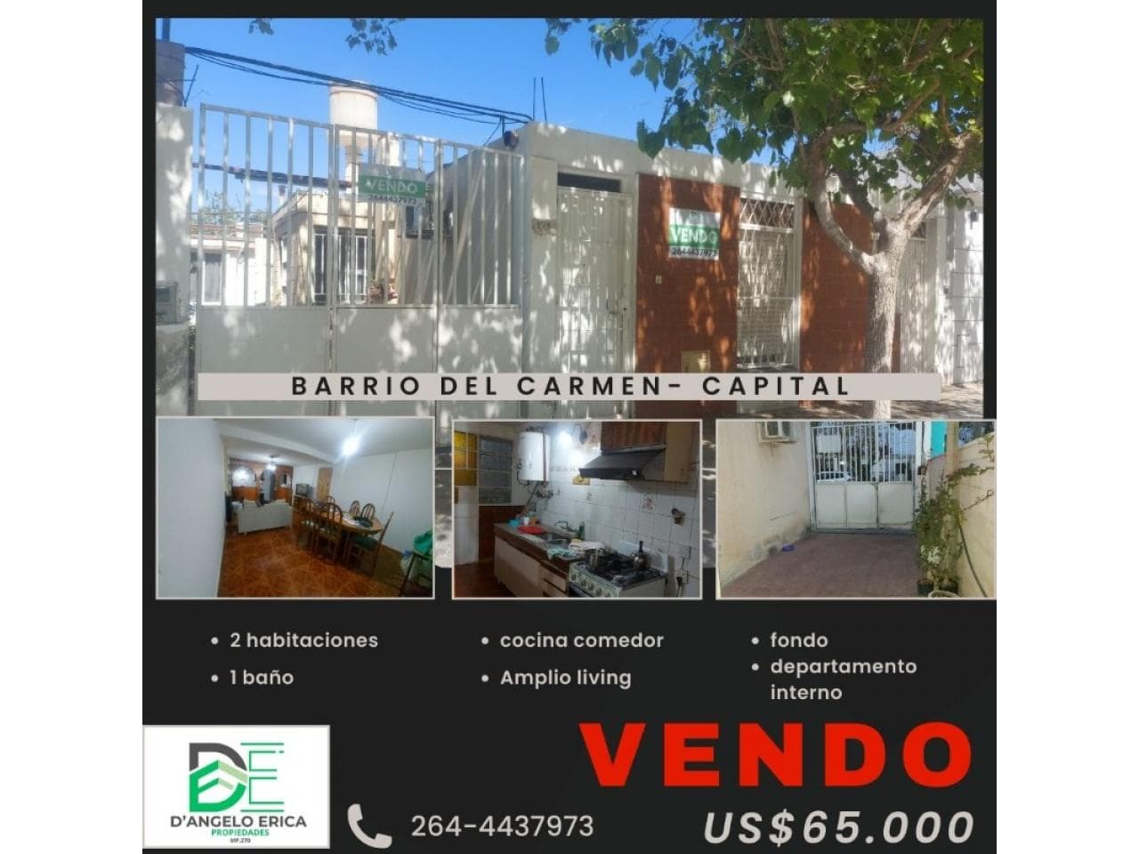 Venta De Casa En Barrio Del Carmen. Capital