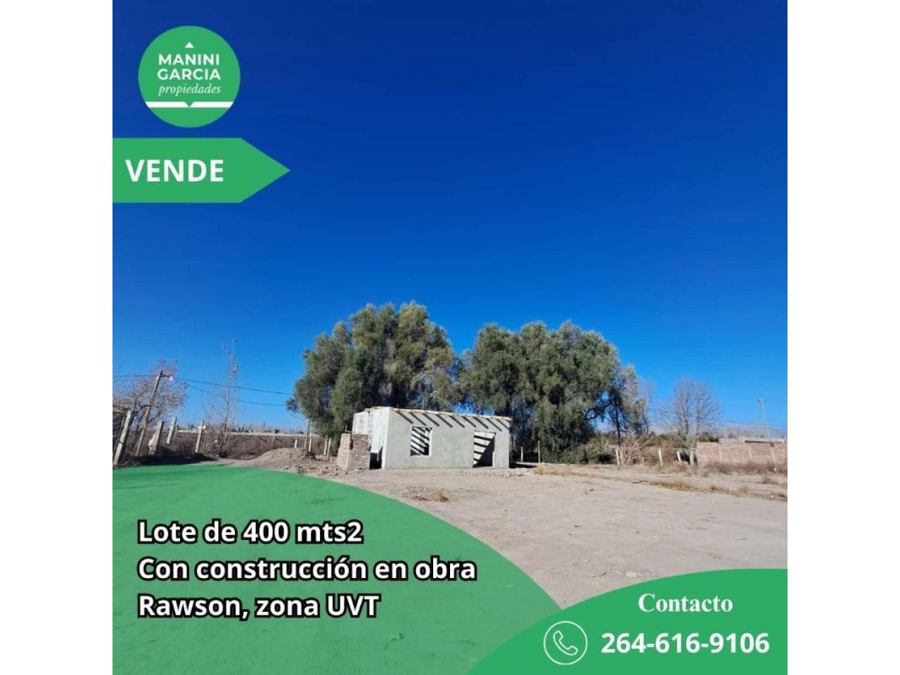 Venta. Lote En Medanito - Zona Uvt - 400mts2. Rawson