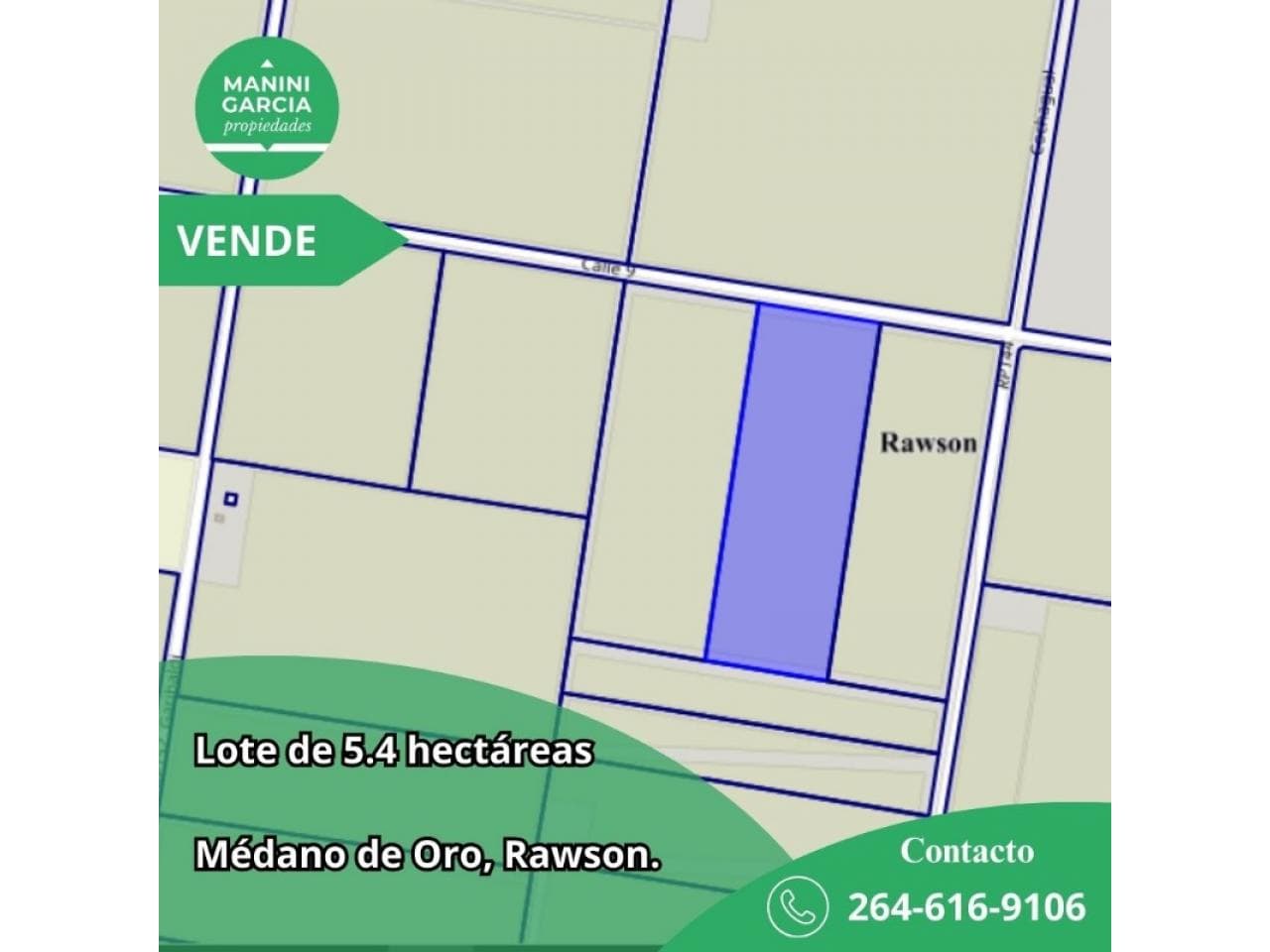 Venta. Terreno - 5 Hectáreas - Medano De Oro - Rawson