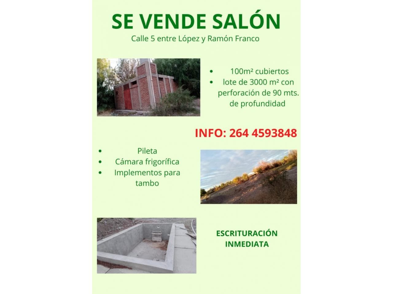 Venta. Salón En Rawson