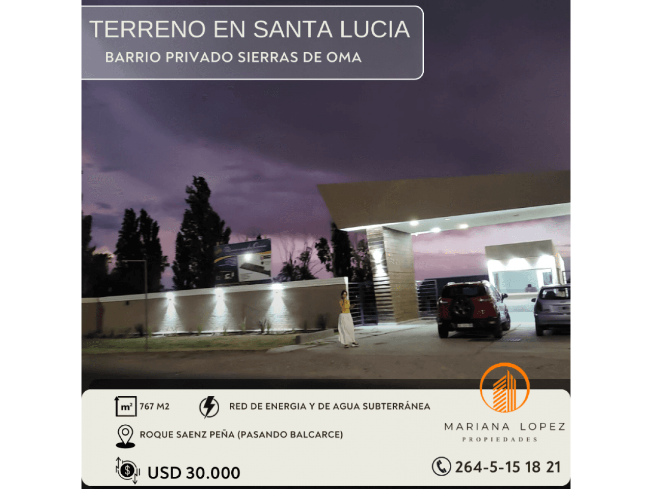 Venta Terreno En Barrio Privado Sierras De Oma. Santa Lucia
