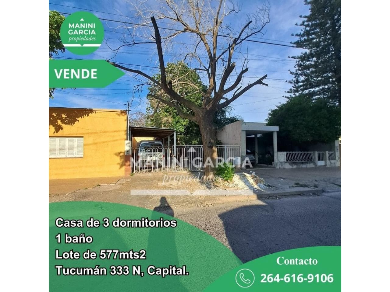 Venta. Lote Con Casa - Ideal Desarrollo - Capital - Sobre Calle Tucuman