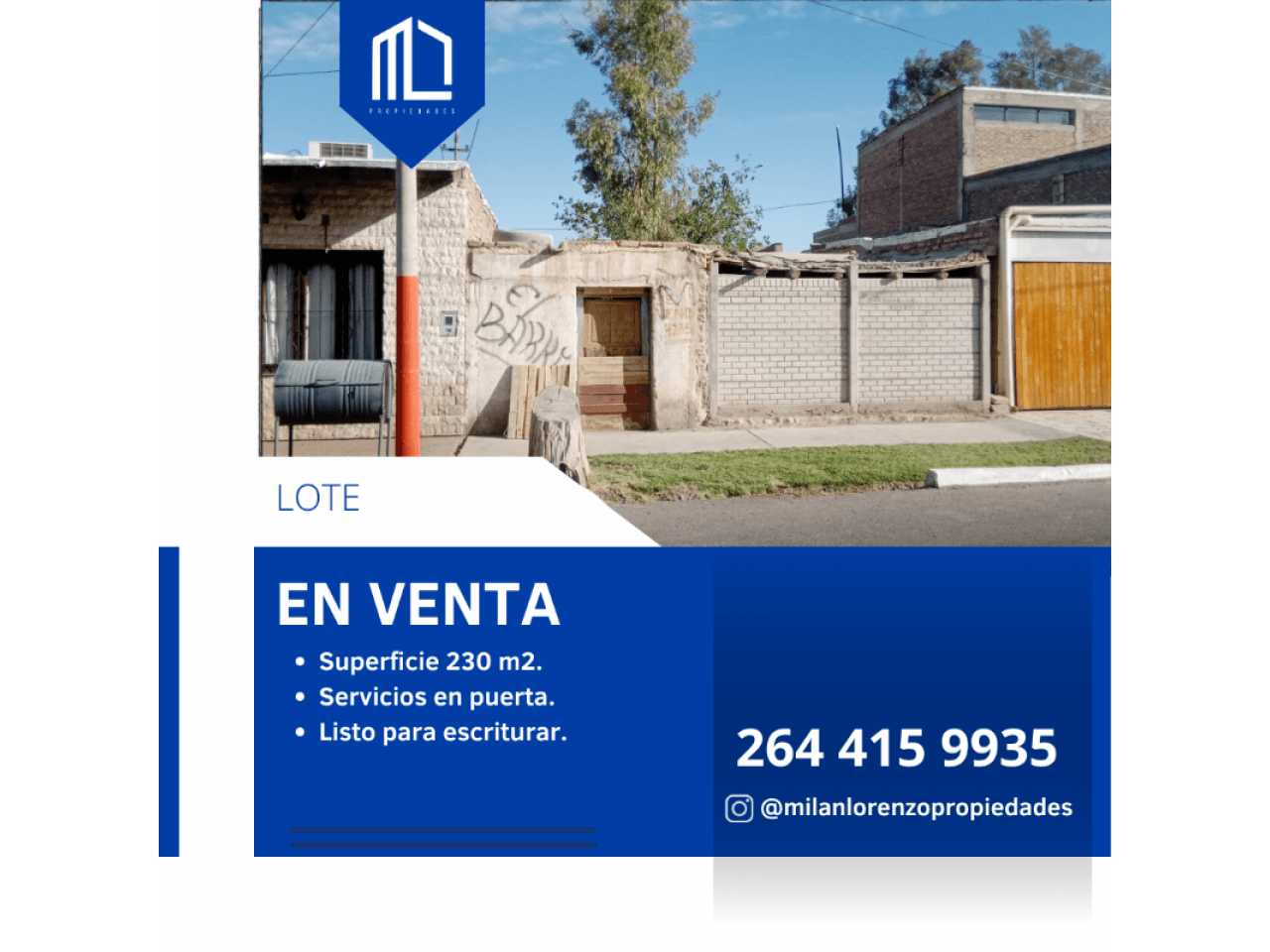 Venta Lote En Chimbas