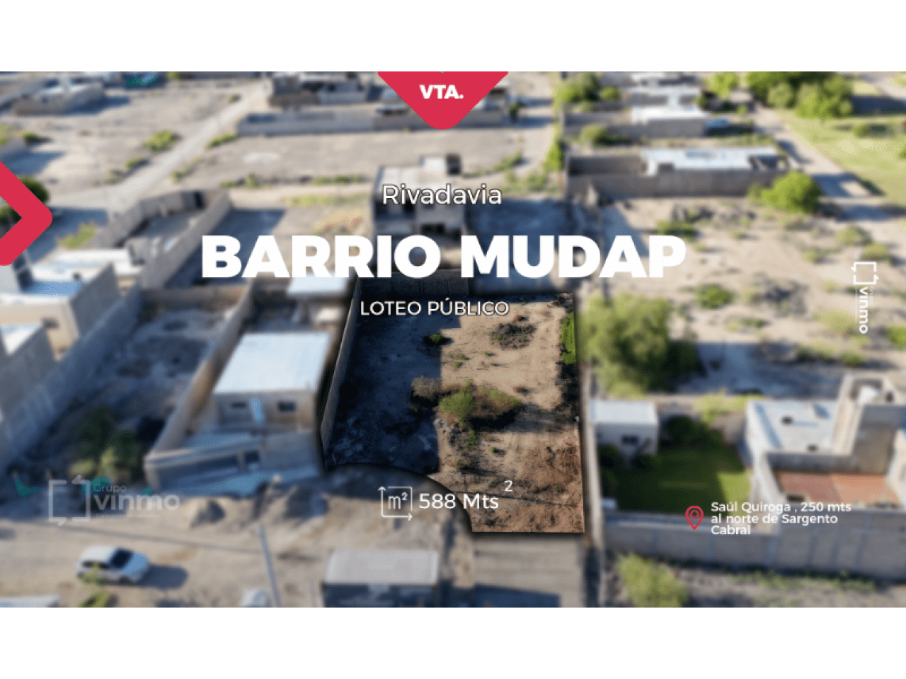 "terreno En Venta Mudap Rivadavia | 588 M² | San Juan"