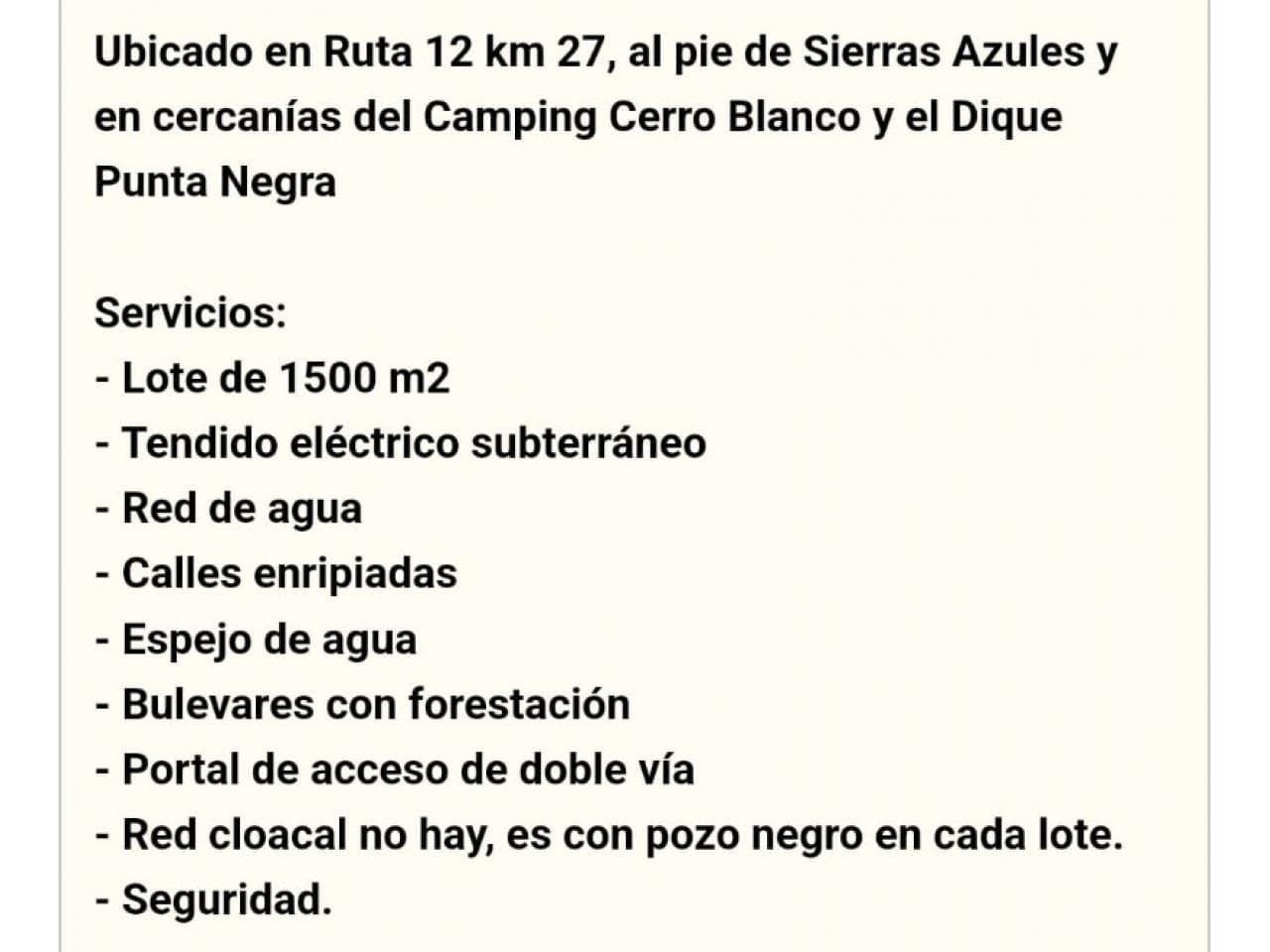 Venta. Hermoso Terreno. Zonda
