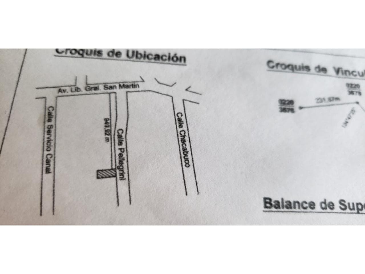 Lote Calle Pellegrini 3.800m2. Rivadavia  Venta