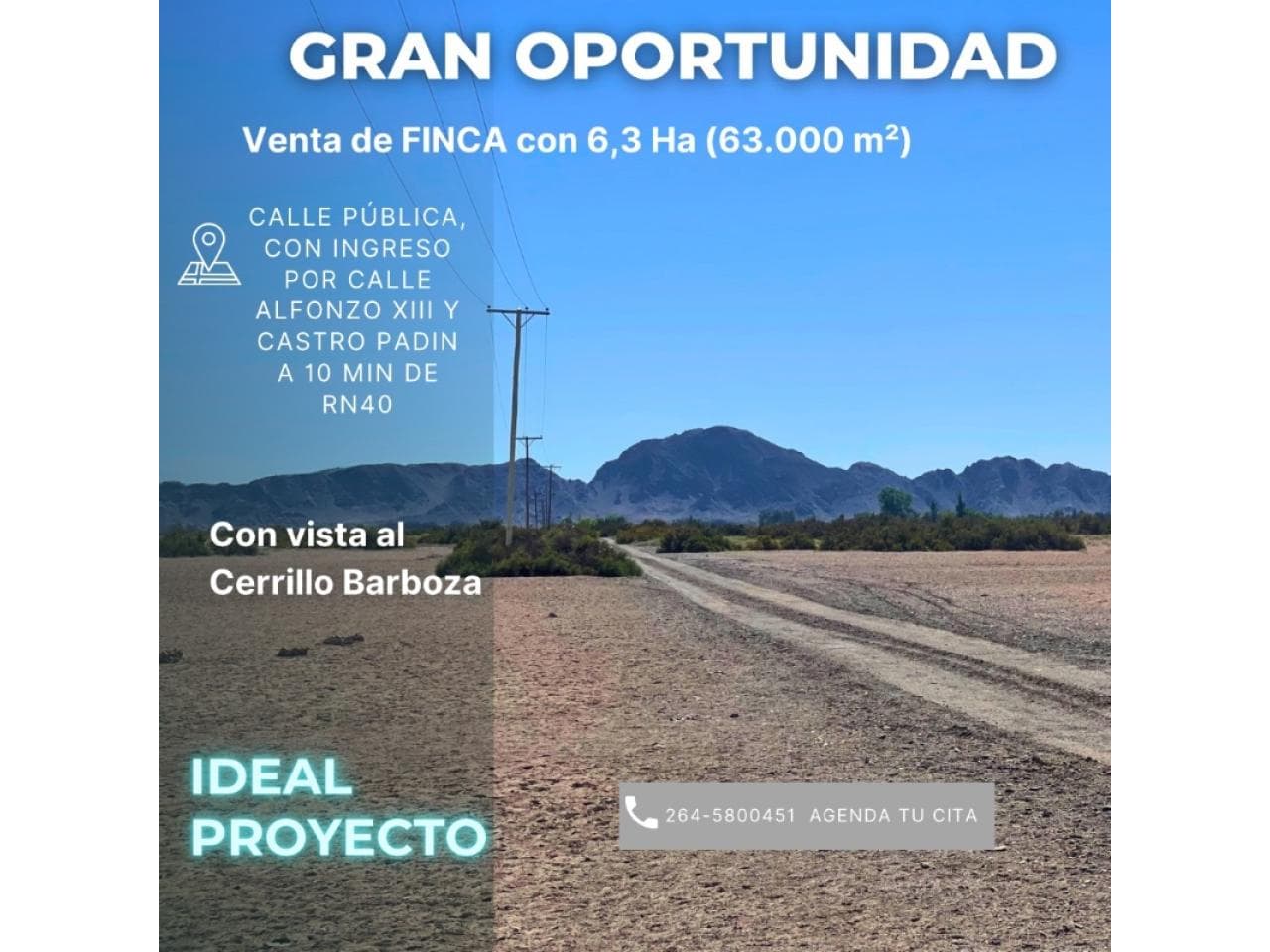 Venta De Terreno - 6,3 Ha. Rawson