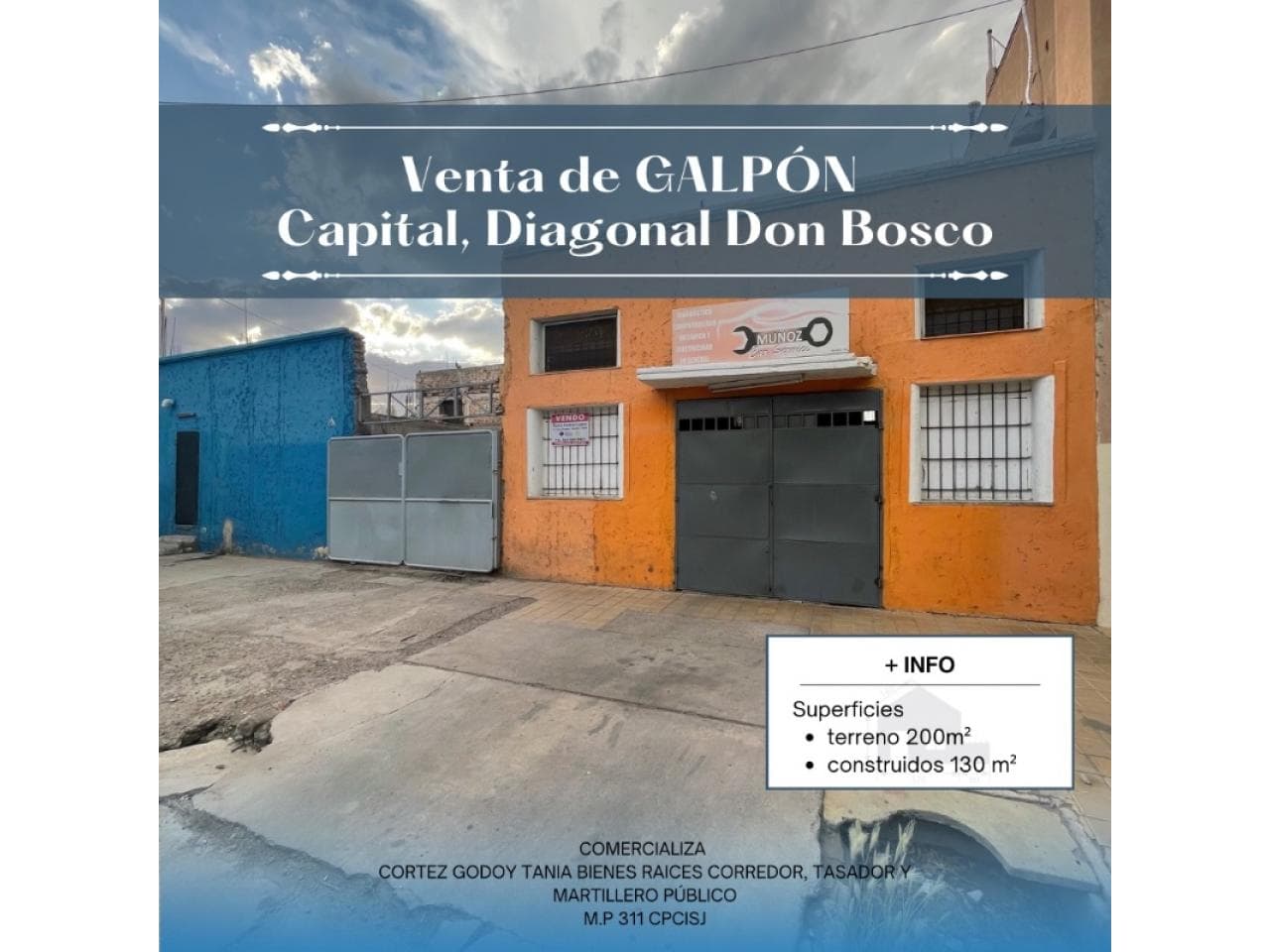 Venta. Galpón En Capital, Diagonal Don Bosco -200m²