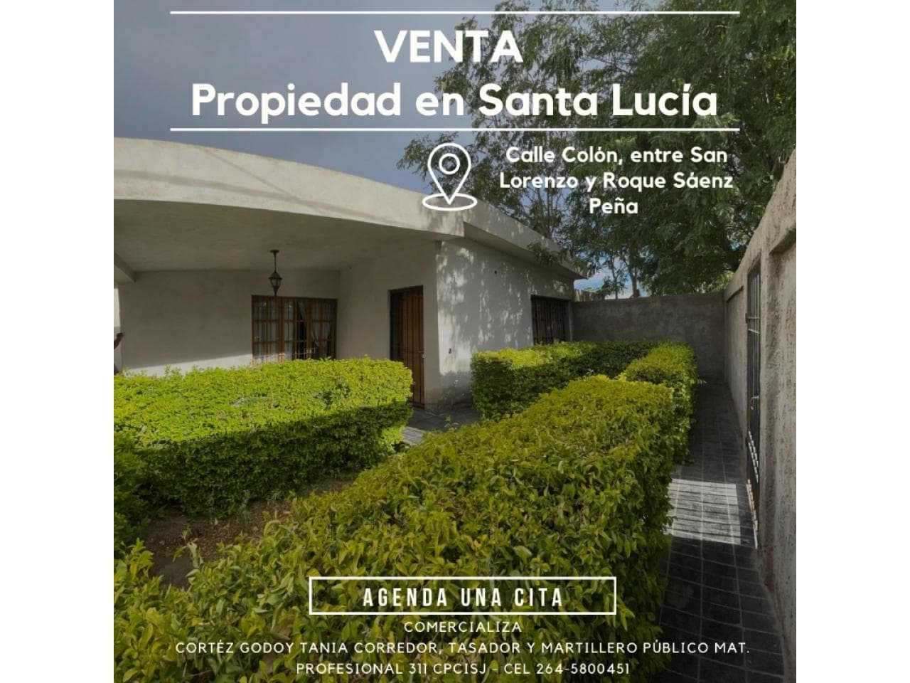 Venta De Casa, C/ Colón, Santa Lucía, 3 Dormitorios. Apta Crédito Hipotecario