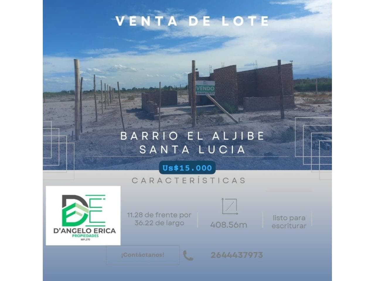 Venta De Lote En Santa Lucia Excelente Zona