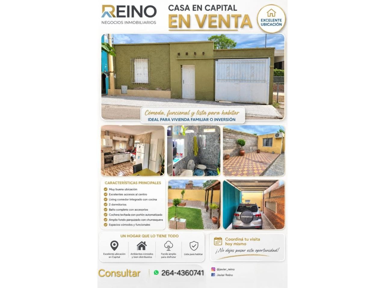 Vendo Casa -capital. Buena Ubicación.