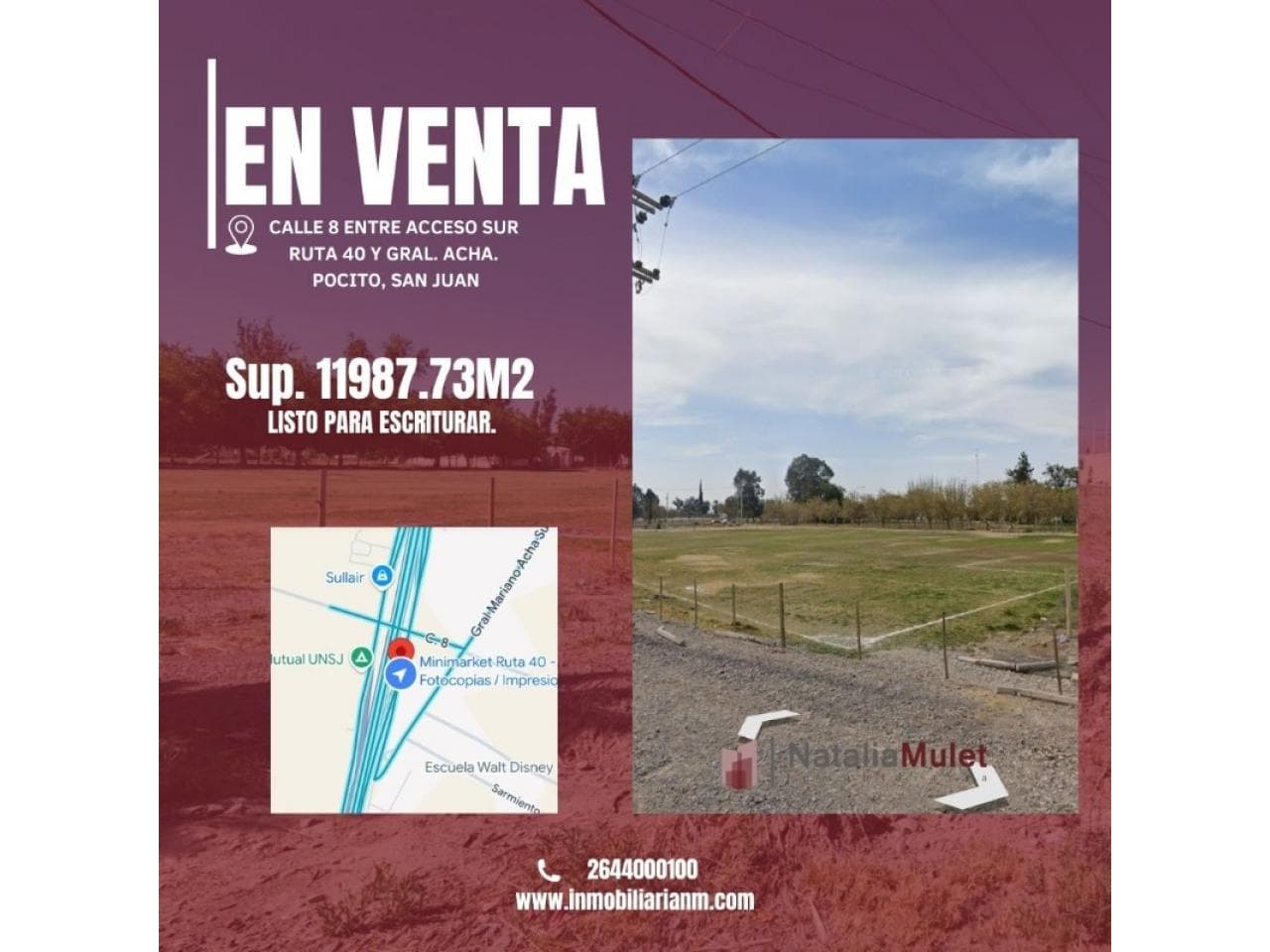 Venta. Lote En Pocito. Calle 8, Acceso Sur