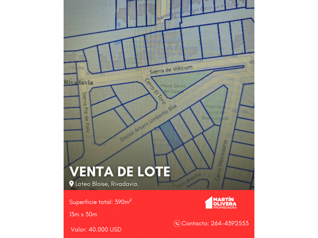 Venta. Lote En Venta. Rivadavia
