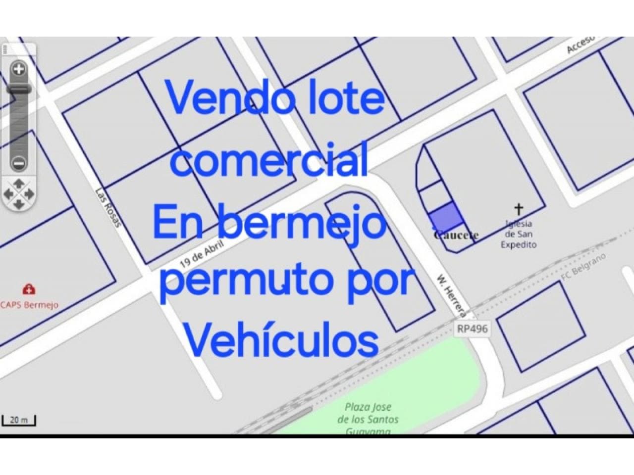 Venta Lote En Bermejo. Caucete Permuta Camineta.🛻