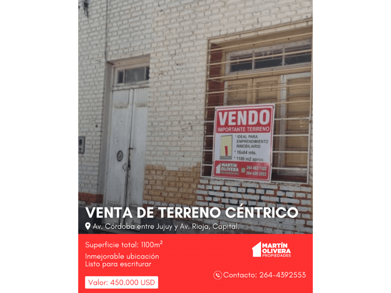 Venta De Terreno Céntrico